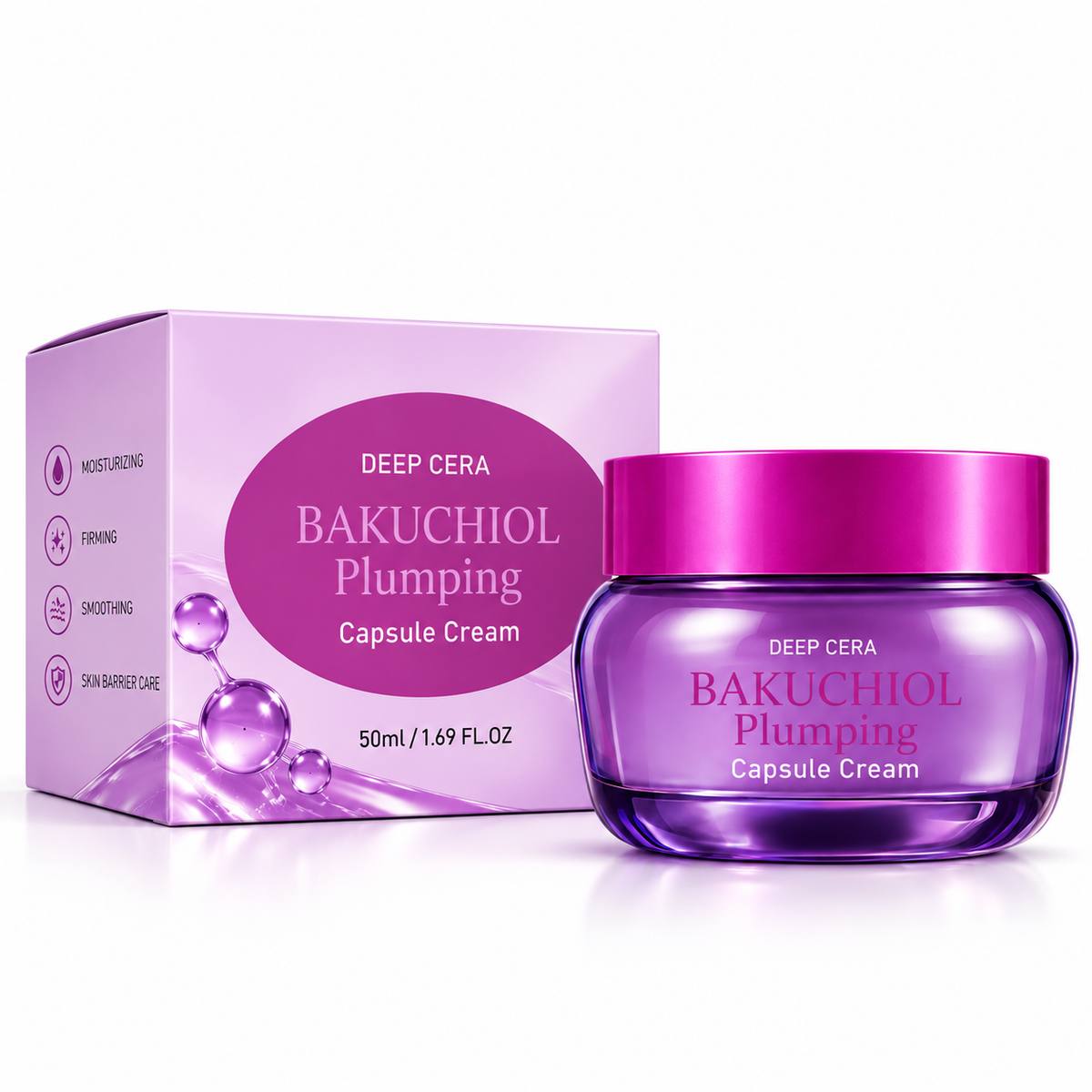 Bakuchiol Moisturizing Face Cream, 50ml
