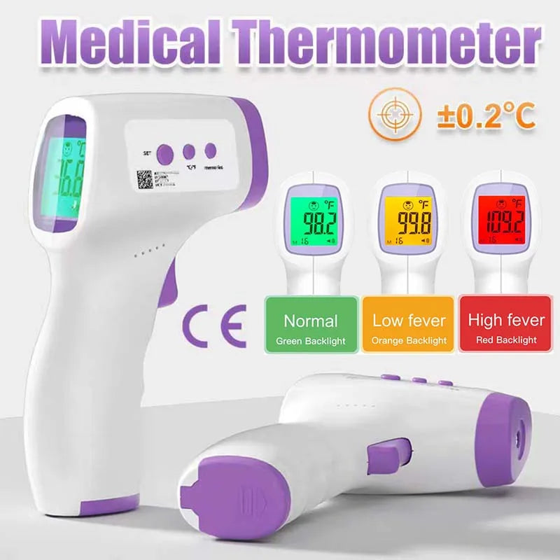 Non-Contact Infrared Thermometer — Instant Fever Detection for Baby & Adults Entige