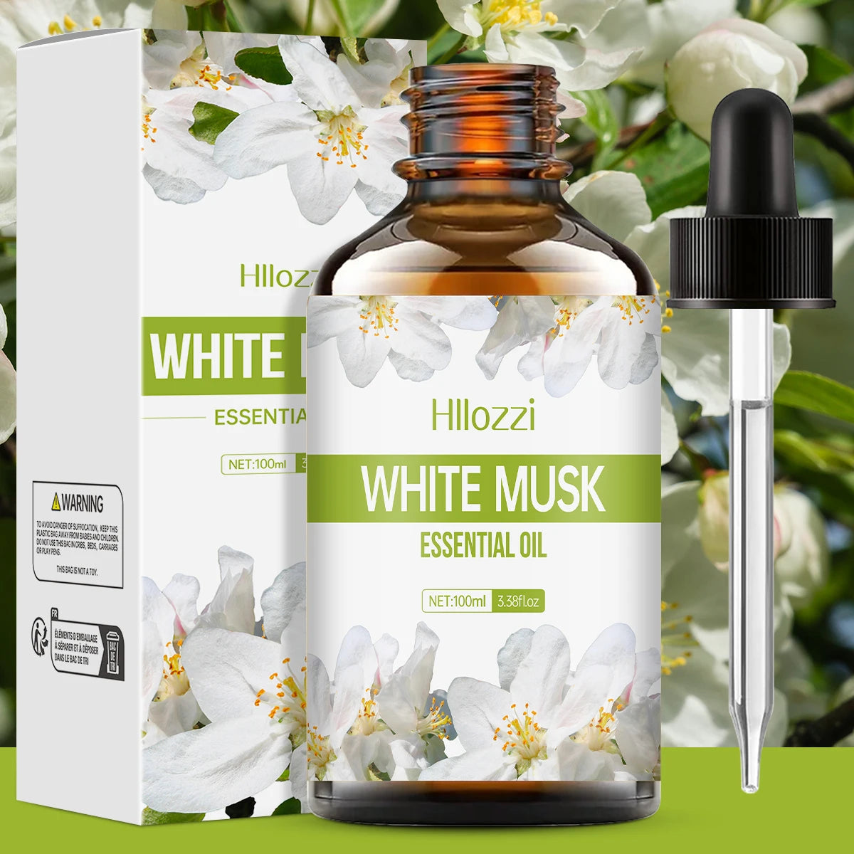 White Musk essential oil is suitable for skincare, bath and shower use, and as a diffuser for all skin types. Entige
