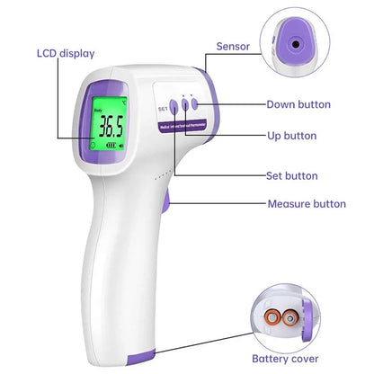 Non-Contact Infrared Thermometer — Instant Fever Detection for Baby & Adults Entige