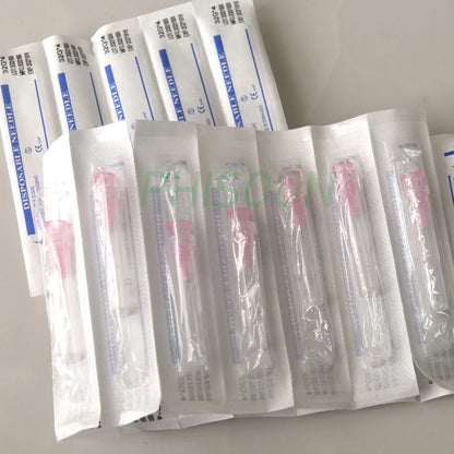 100pcs Painless small needle painless beauty ultrafine 32G * 4mm , 32G * 13mm syringes Korean Needles Eyelid Tools Entige