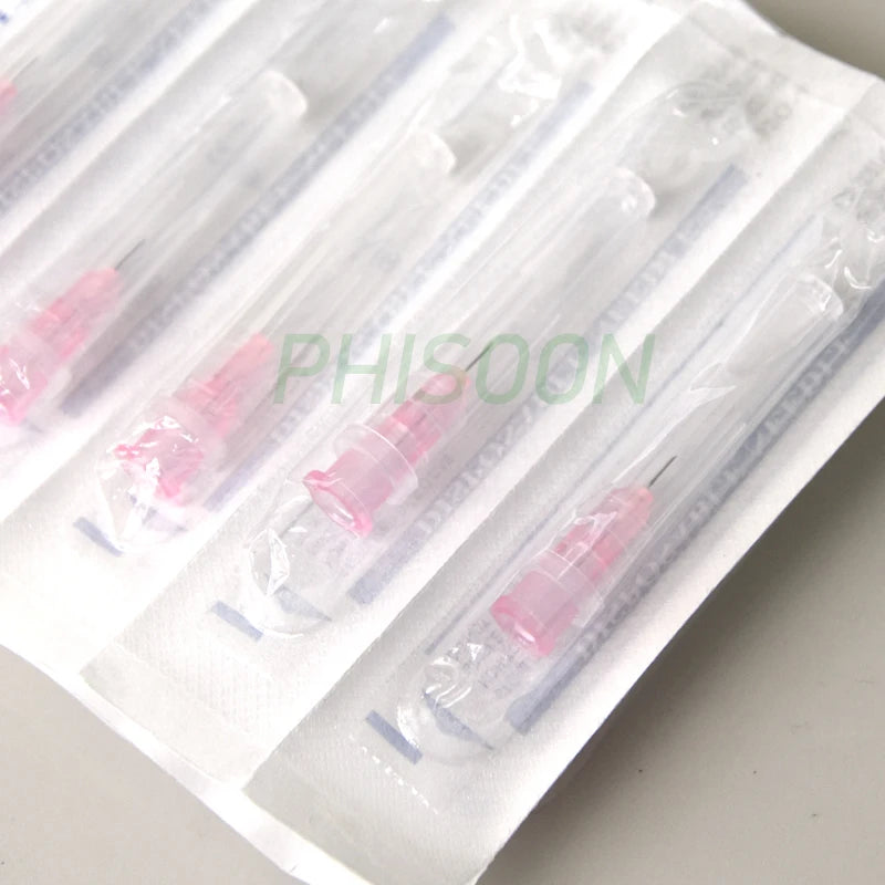 100pcs Painless small needle painless beauty ultrafine 32G * 4mm , 32G * 13mm syringes Korean Needles Eyelid Tools Entige