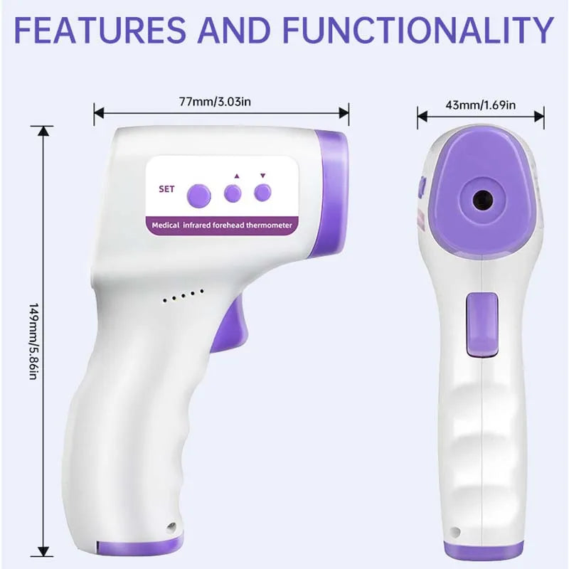 Non-Contact Infrared Thermometer — Instant Fever Detection for Baby & Adults Entige