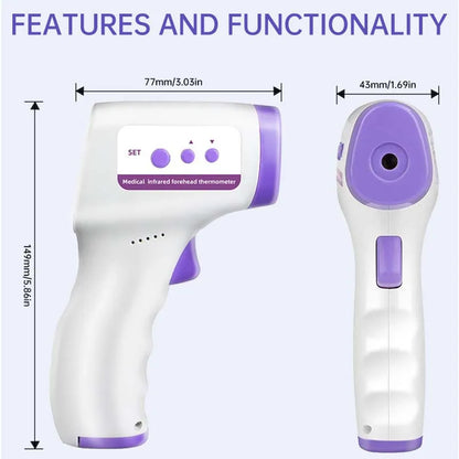 Non-Contact Infrared Thermometer — Instant Fever Detection for Baby & Adults Entige