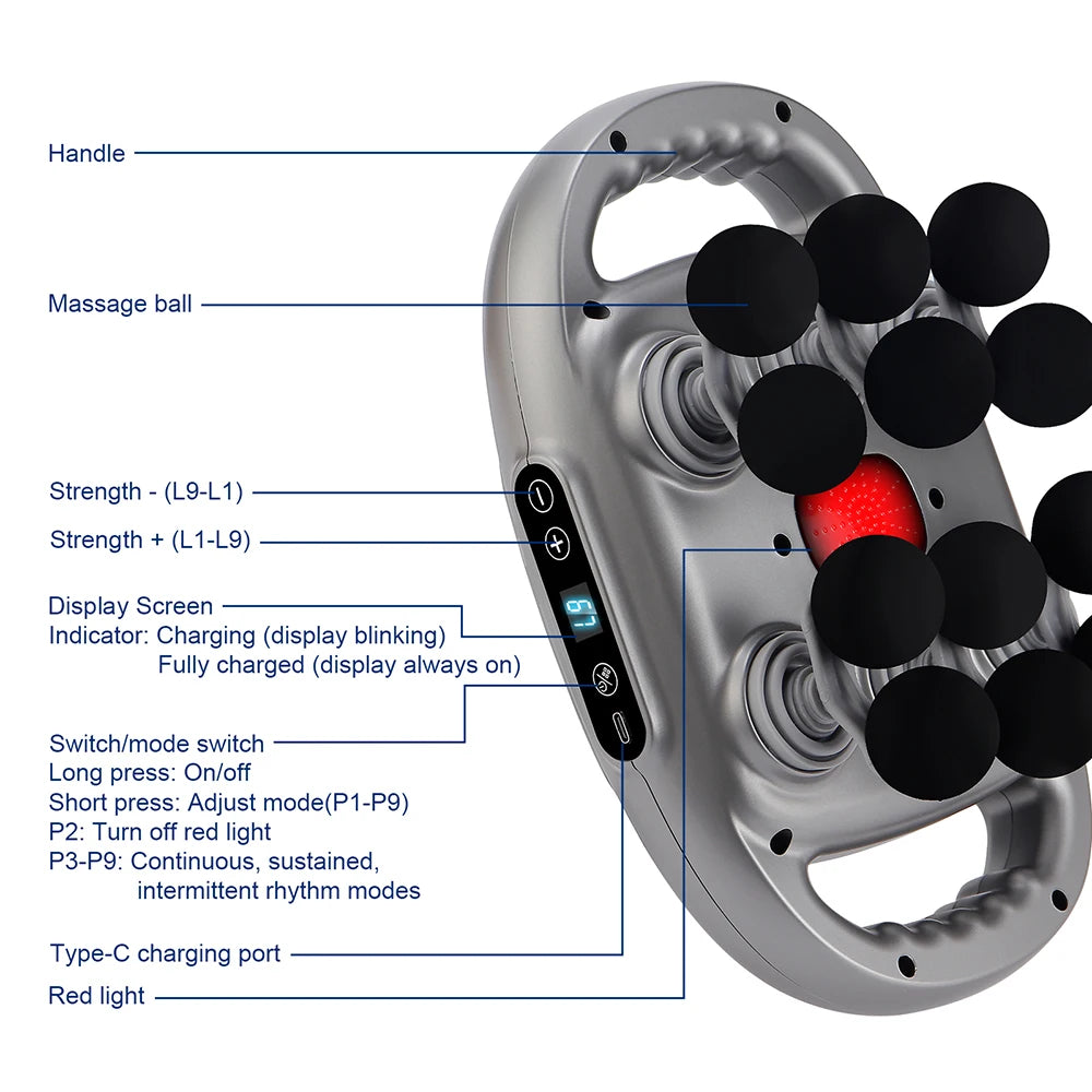 Body Massage Gun — Back, Waist & Full Body Massager