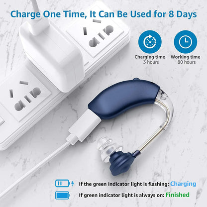 Digital Hearing Aid for Deafness Adjustable Tone Entige