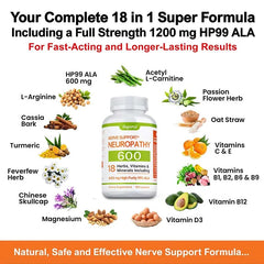 Neuropathy Support Supplement 600mg Entige