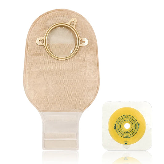 Colostomy Bags Two-Piece Drainable | 57mm Ostomy Pouches with Odor Filter