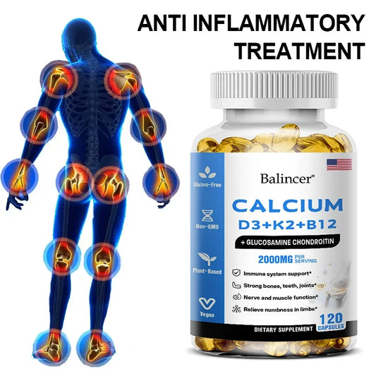 Calcium + D3 + K2 + B12 Capsules Entige