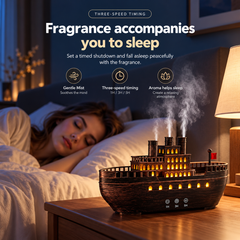 Vintage Steamship Aroma Diffuser & Ultrasonic Humidifier