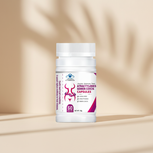 Atractylodes Capsules - Beige Background