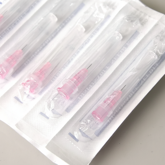 32G disposable needles in individual sterile packaging