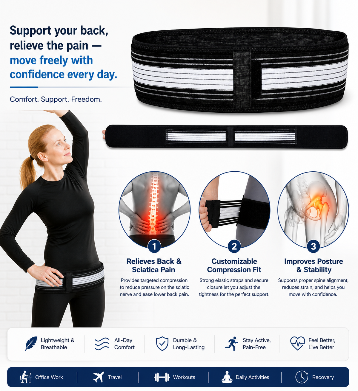 EntigeBelt- Back & Sciatica Pain