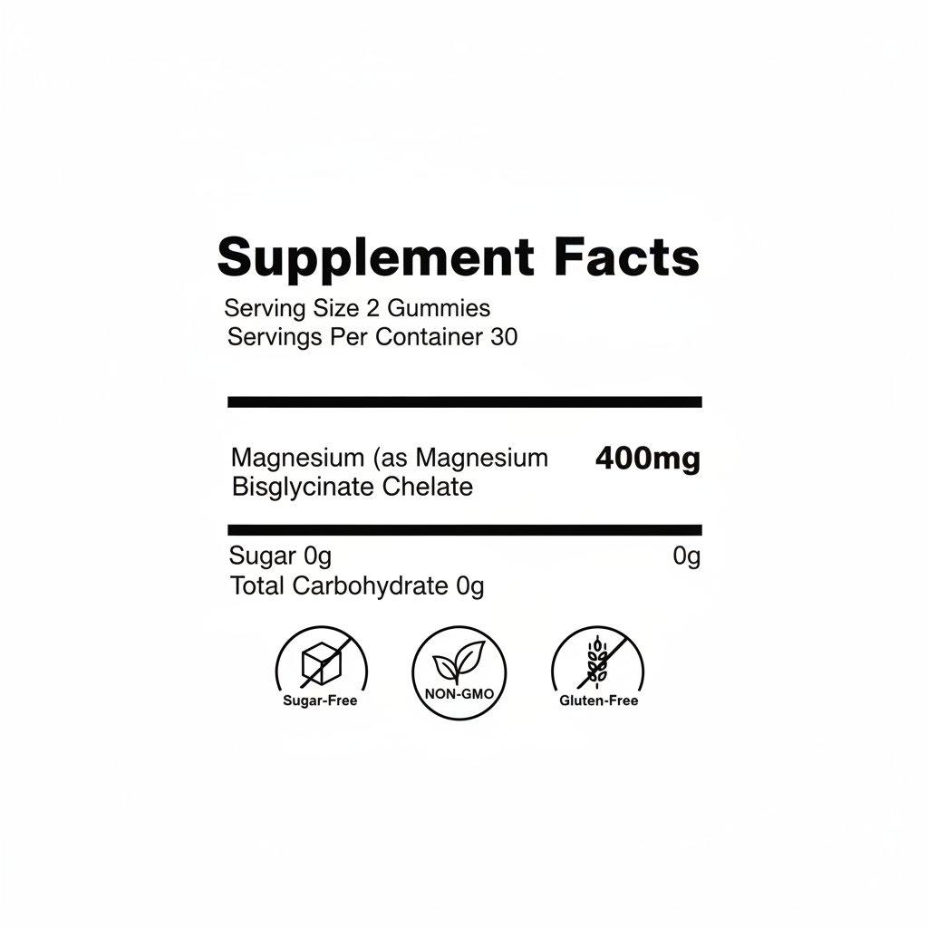 Magnesium Bisglycinate Gummies Gluten Free